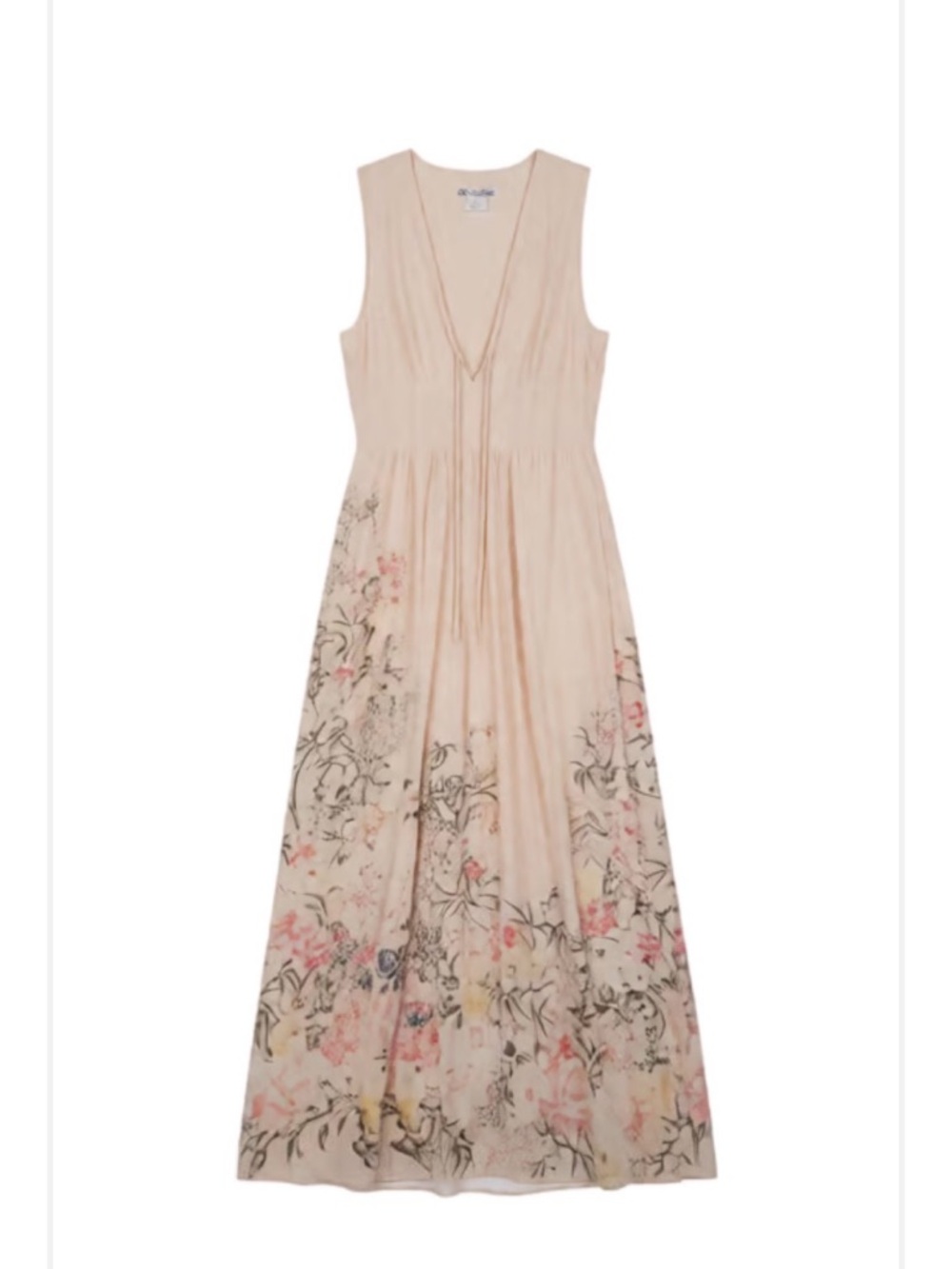 Sleeveless Pink Floral Maxi Dress BRAND NEW